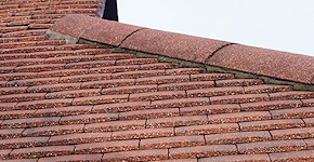 Weybridge roof before cleaning